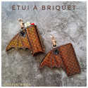 étui à briquet - bat - bordeaux