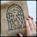 Witchy bath towel