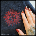 Witchy bath towel