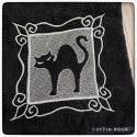 Witchy cat bath towel