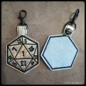 D20 holo - porte-clés