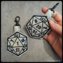 D20 holo - porte-clés