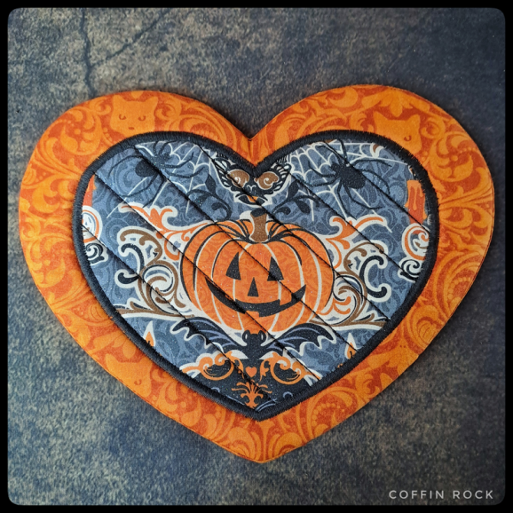 mon coeur est à halloween - tapis cosy