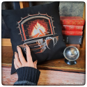 au coin du feu - housse de coussin