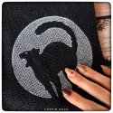 Witchy cat bath towel