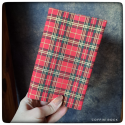 tartan rouge de noël - Housse de livre adaptative