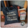 Embroidered tote bag : Home is where the witches are